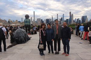 Artist walkthrough with Huma Bhabha & Met Curator Shanay Jhaveri, 'We Come in Peace', The Metropolitan Museum of Art, New York (22 October 2018). Photo: Amera Labib © Asia Contemporary Art Week.
